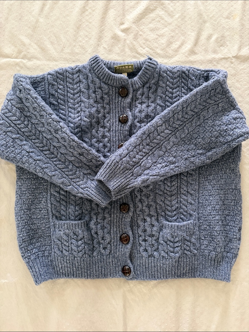 Carraig Donn 100% Merino Wool Knit - Dusty Blue
